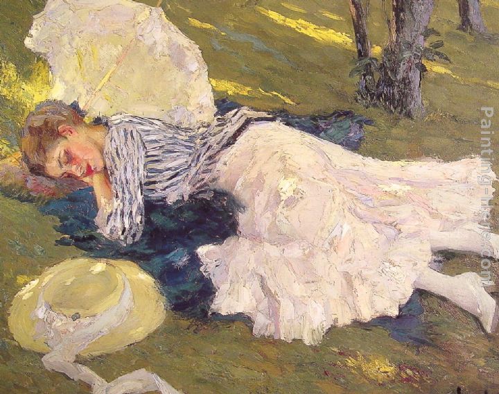 Sleepy painting - Edward Cucuel Sleepy art painting